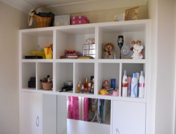 bedroom shelves custom built