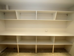 garage work bench shelving