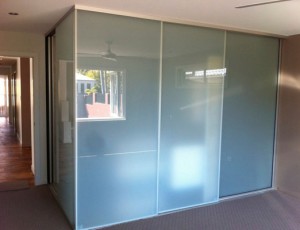 transparent glass sliding wardrobe door