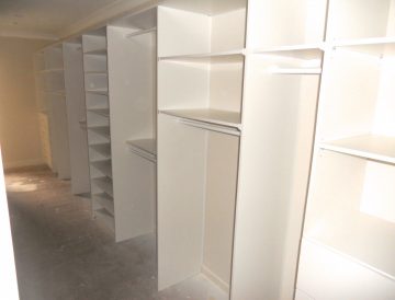 White Melamine wardrobe