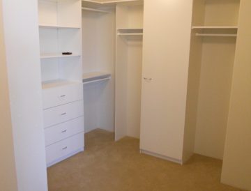 White Melamine wardrobe