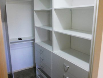 White Melamine wardrobe