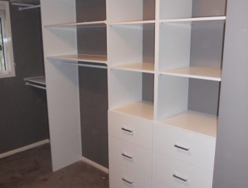 White Melamine wardrobe