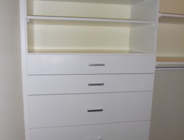 White Melamine wardrobe