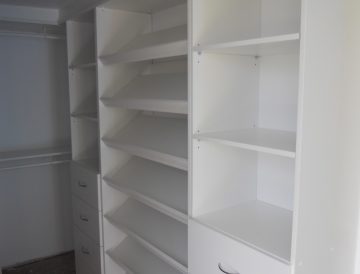 White Melamine wardrobe