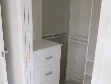 White Melamine wardrobe