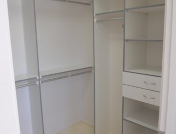 White Melamine Walk-in wardrobe