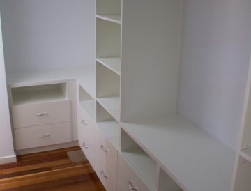 White Melamine wardrobe