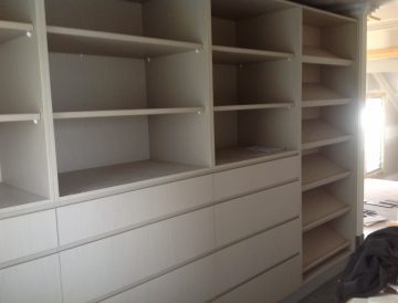 White Melamine wardrobe