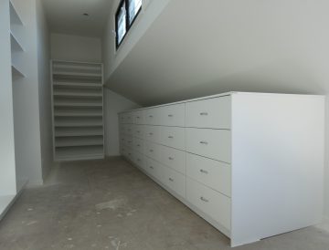 White Melamine wardrobe