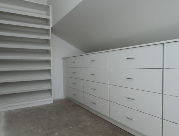 White Melamine wardrobe