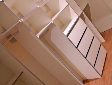 White Melamine Walk-in wardrobe