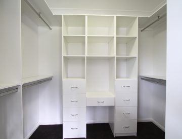 White Melamine wardrobe