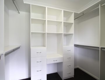 White Melamine wardrobe