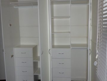 White Melamine Walk-in wardrobe