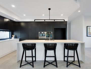 Black on White kitchen